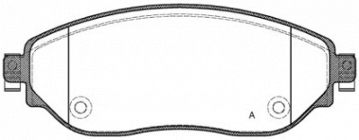 OPEN PARTS bpa161708 -  Комплект тормозных колодок, дисковый тормоз